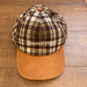 Standard Cloth x Urban Outfitters Check Pattern Baseball Hat SnapBack Brown